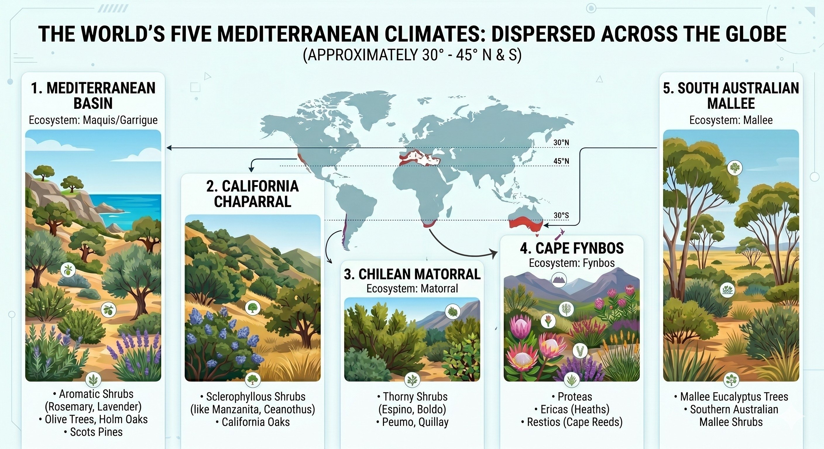 Featured image for The Same Answer, Five Times Over: Convergent Evolution and the Paradox of Animal Diversity in the Mediterranean-Climate World
