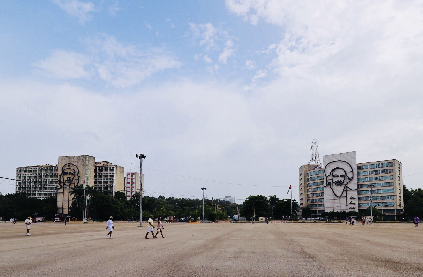 Plaza de la Revolución in Havana, Cuba, a major historic square.