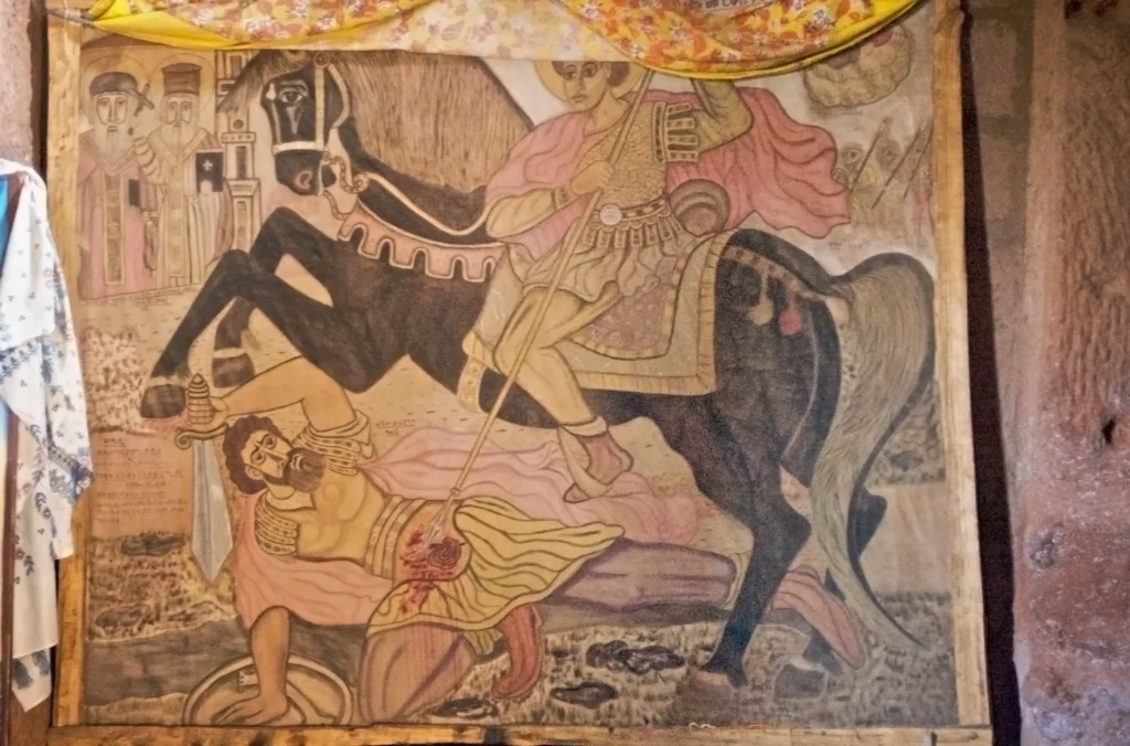 Figura 1. San Mercurio matando al rey Oulyanos/Oleonus/Juliano