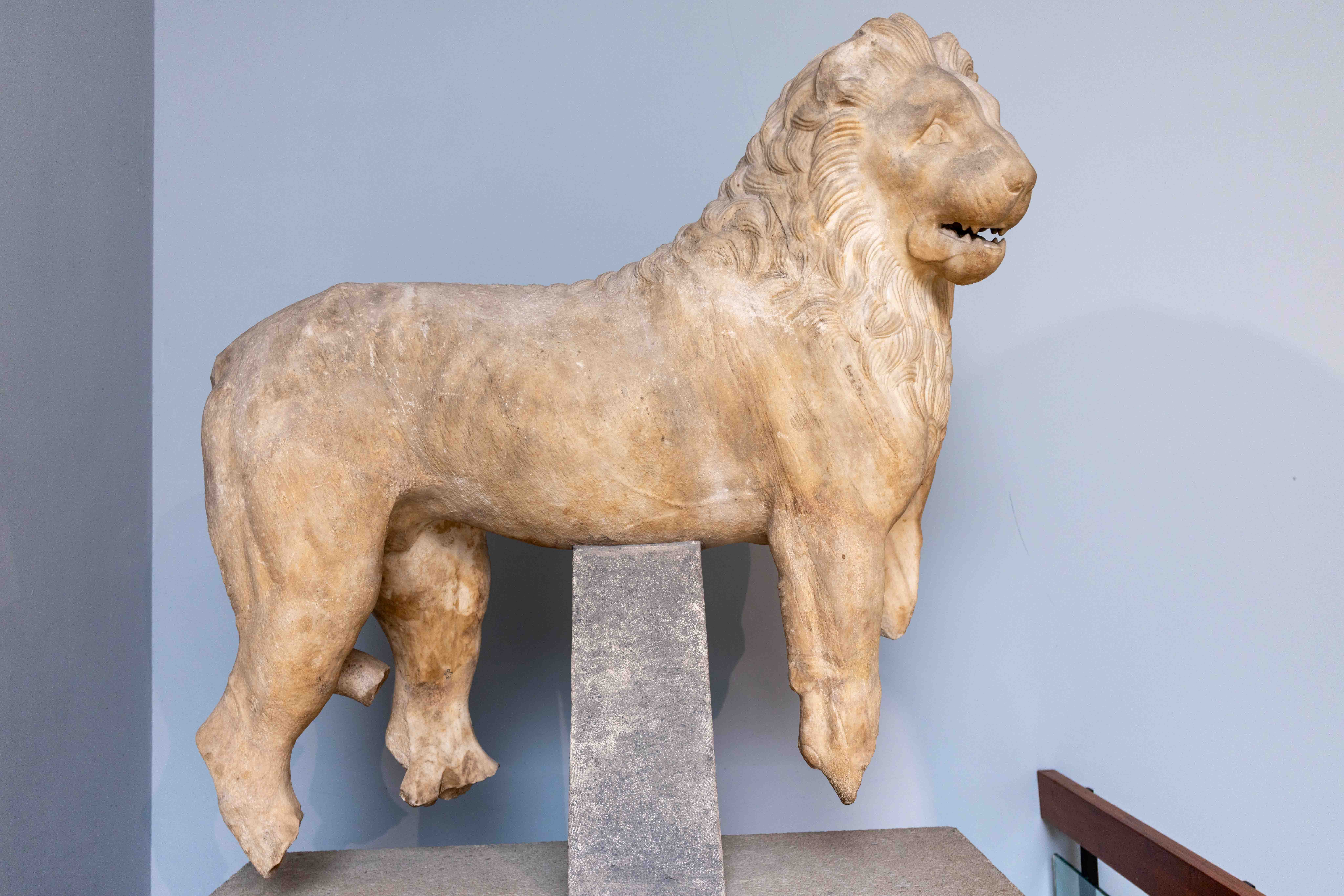 Colossal marble lion from the Mausoleum at Halicarnassus, c. 350 BCE, British Museum